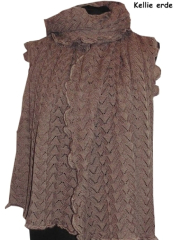 Invero Stola KELLIE - 100% Schurwolle (Merino extra fein)