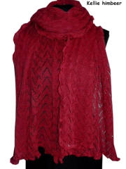 Invero Stola KELLIE - 100% Schurwolle (Merino extra fein)