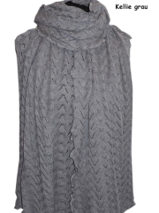 Invero Stola KELLIE - 100% Schurwolle (Merino extra fein)