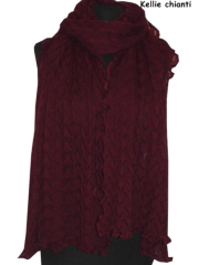 Invero Stola KELLIE - 100% Schurwolle (Merino extra fein)