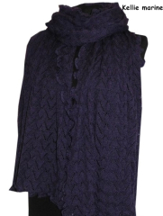 Invero Stola KELLIE - 100% Schurwolle (Merino extra fein)