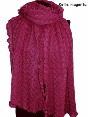 Invero Stola KELLIE - 100% Schurwolle (Merino extra fein)
