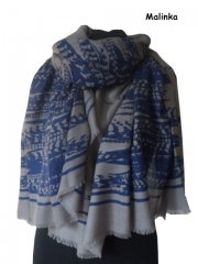 Ahmaddy Schal Malinka - 80% Schurwolle / 20% Seide