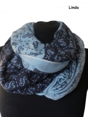 Ahmaddy Schal Linda - 80% Schurwolle / 20% Seide