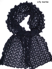 Invero Schal LILLY - 100% Schurwolle (Merino extra fein)