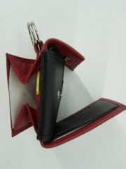 Minib�rse mit Schl�sselring - 100% Leder
