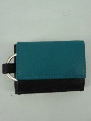 Minib�rse mit Schl�sselring - 100% Leder