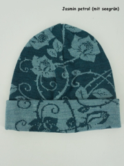 Invero M�tze Jasmin - 100% Schurwolle (Merino extra fein)