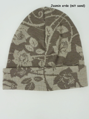 Invero M�tze Jasmin - 100% Schurwolle (Merino extra fein)