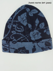 Invero M�tze Jasmin - 100% Schurwolle (Merino extra fein)
