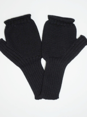 Invero Armstulpen Karina (mit Daumen) - 100% Schurwolle (Merino extra fein)