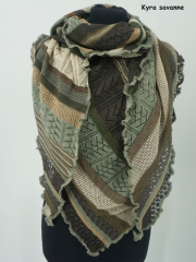 Invero KYRA Tuch - 100% Schurwolle (Merino extra fein)