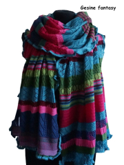 Invero Stola GESINE - 100% Schurwolle (Merino extra fein)