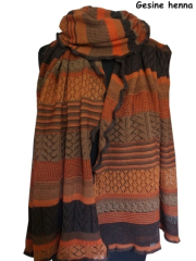 Invero Stola GESINE - 100% Schurwolle (Merino extra fein)