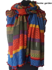 Invero Stola GESINE - 100% Schurwolle (Merino extra fein)