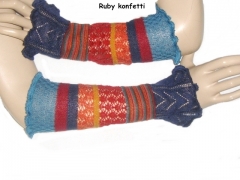 Invero Stulpen RUBY - 100% Schurwolle (Merino extra fein)