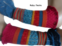Invero Stulpen RUBY - 100% Schurwolle (Merino extra fein)