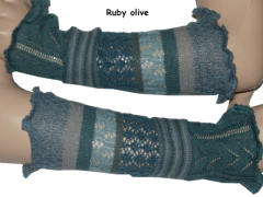 Invero Stulpen RUBY - 100% Schurwolle (Merino extra fein)