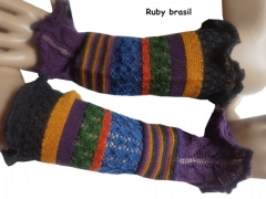 Invero Stulpen RUBY - 100% Schurwolle (Merino extra fein)