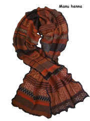 Invero Schal MANU - 100% Schurwolle (Merino extra fein)