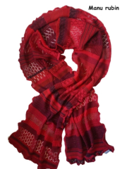Invero Schal MANU - 100% Schurwolle (Merino extra fein)
