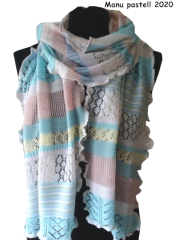 Invero Schal MANU - 100% Schurwolle (Merino extra fein)