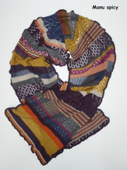 Invero Schal MANU - 100% Schurwolle (Merino extra fein)