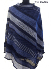 invero Poncho TRIXI - 100% Schurwolle (Merino extra fein)