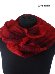 Invero Drehschal ZITA - 100% Schurwolle (Merino extra fein)