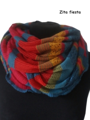 Invero Drehschal ZITA - 100% Schurwolle (Merino extra fein)