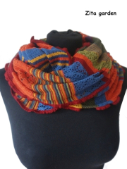 Invero Drehschal ZITA - 100% Schurwolle (Merino extra fein)