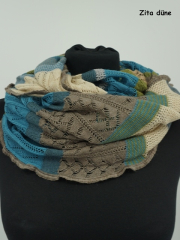 Invero Drehschal ZITA - 100% Schurwolle (Merino extra fein)